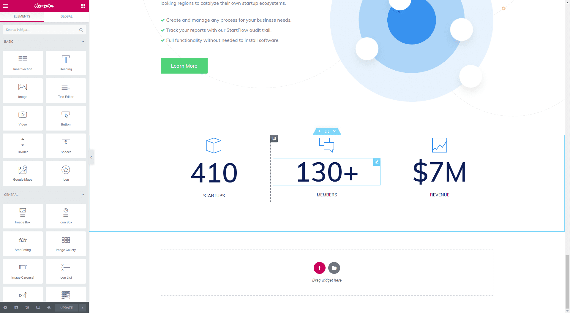 responsive grids elementor