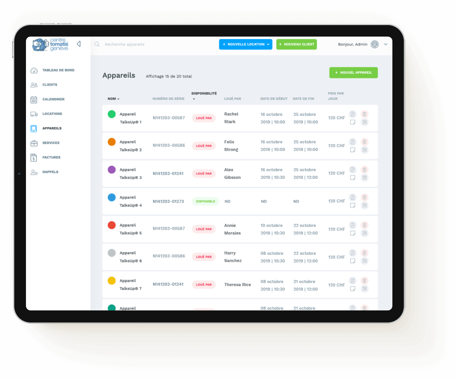 crm web application ui design